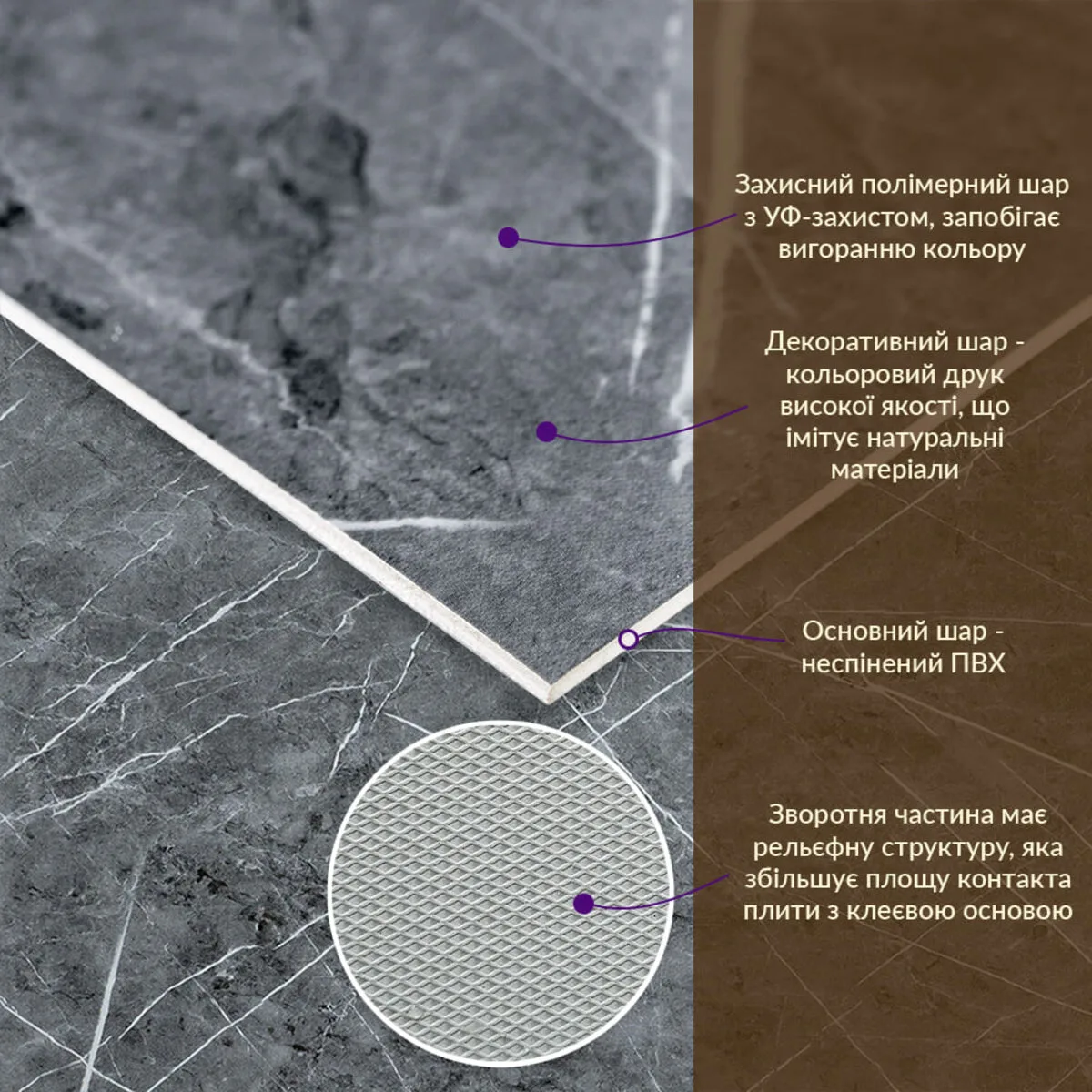 dff6148f2b-2_resize_1200x1200 Декоративна ПВХ плита сірий натуральний мармур 600х600х3mm (S) SW-00001627 – додаткове зображення 2