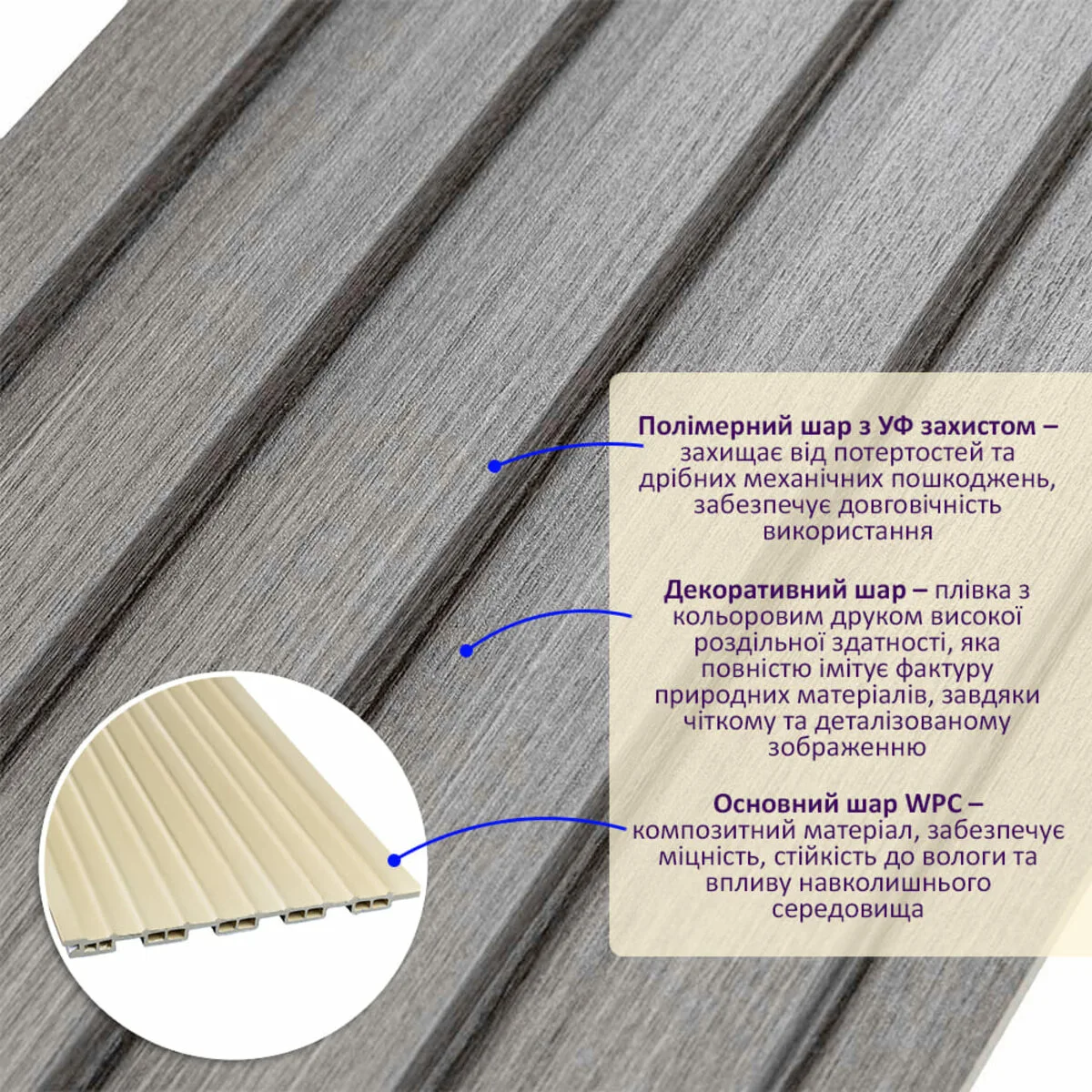 e185754f69-2_resize_1200x1200 Рейка декоративна WPC стінова сіра 3000х150х9мм SW-00001870 – додаткове зображення 2