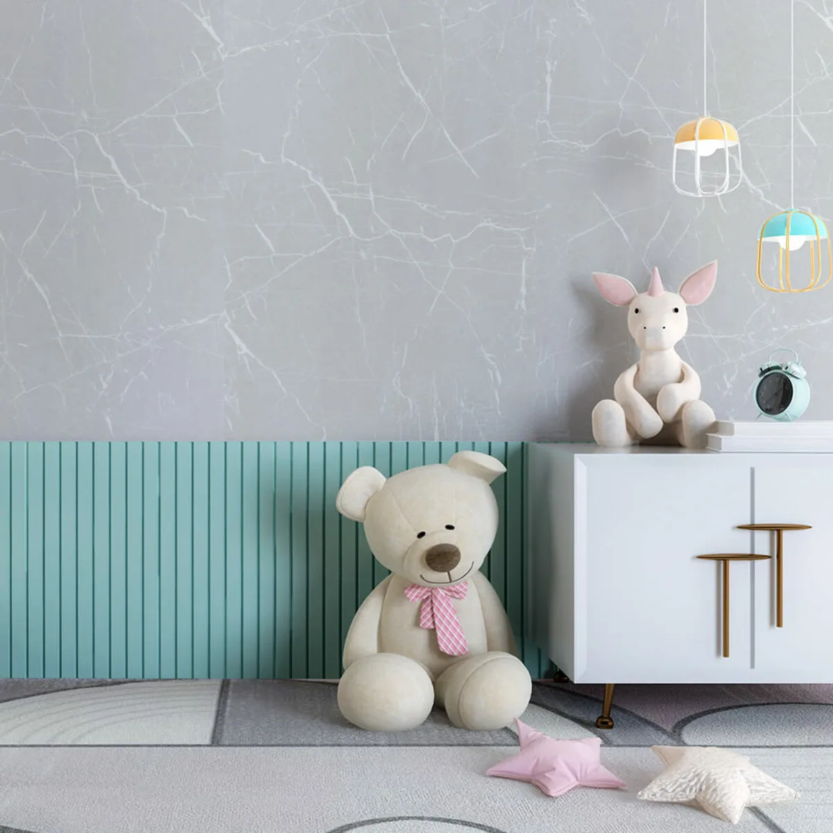 Самоклеюча стінова PET плитка у рулоні 600х3000х2mm (D) SW-00002431 – зображення використання 5