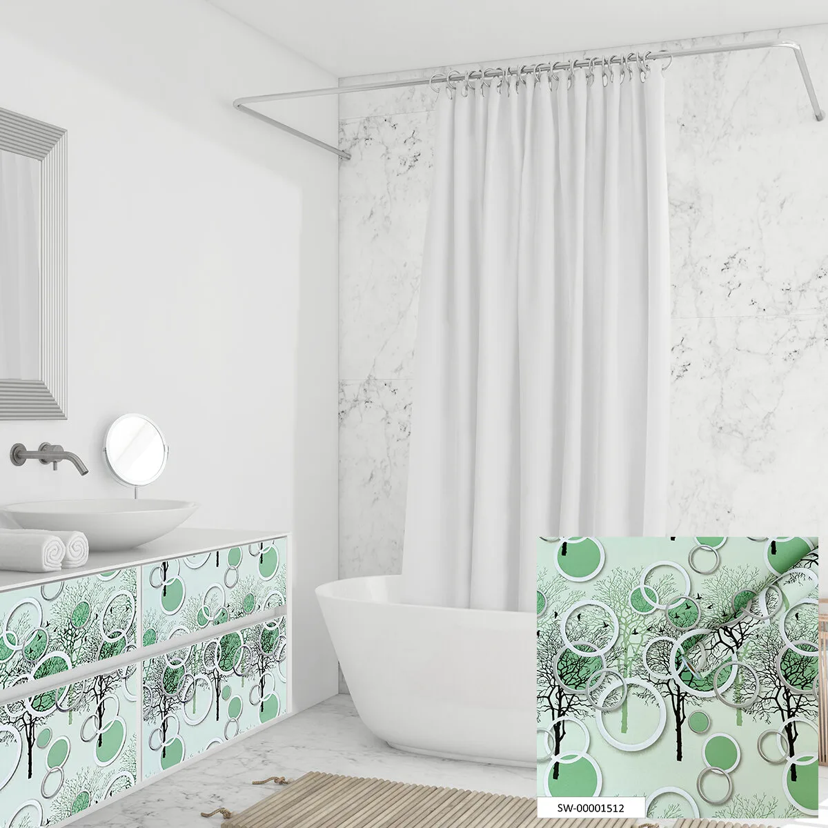 Плівка на самоклейці на паперовій основі 67cmх10m (S) SW-00001512 – зображення використання 8