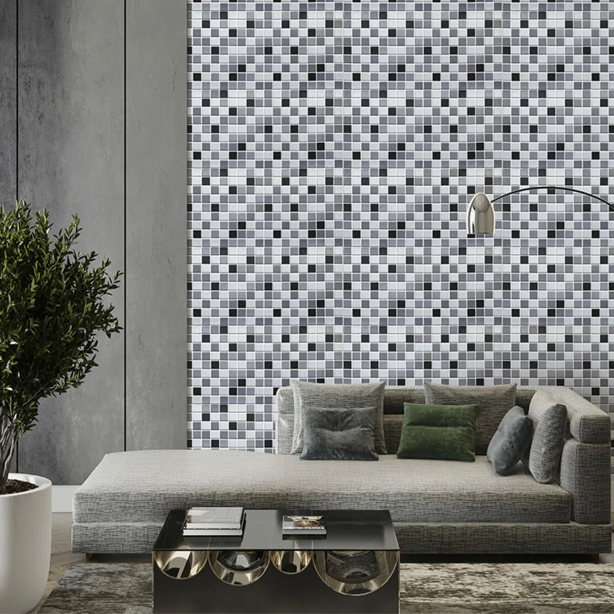 f1335e6963-6_resize_1200x1200 Декоративна ПВХ панель чорно-біла мозаїка 960х480х4мм SW-00001432 – зображення використання 6