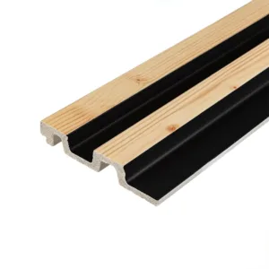 Рейка декоративна PS сосна з графітом 2900х120х20мм SW-00002146