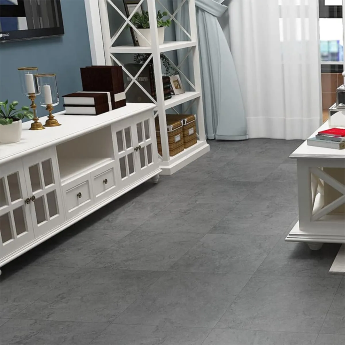 Самоклеюча LVT плитка 600х600х1.5mm (D) SW-00001595 – зображення використання 6