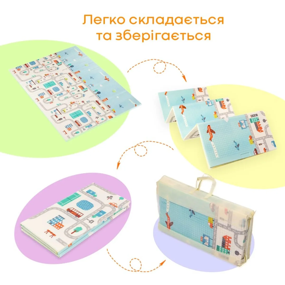 f5611f5916-7_resize_1200x1200 Дитячий складаний розвиваючий термокилимок «Дорога | Ліс» 200х150х0.6см (235) SW-00000155 – зображення використання 6