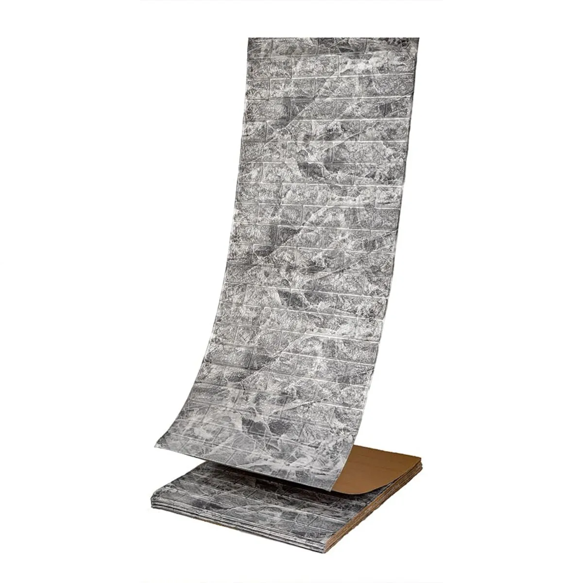 R061-2-20 Панель стінова у рулоні 3D 700ммх19,6мх2мм мармур чорний (D) SW-00002279