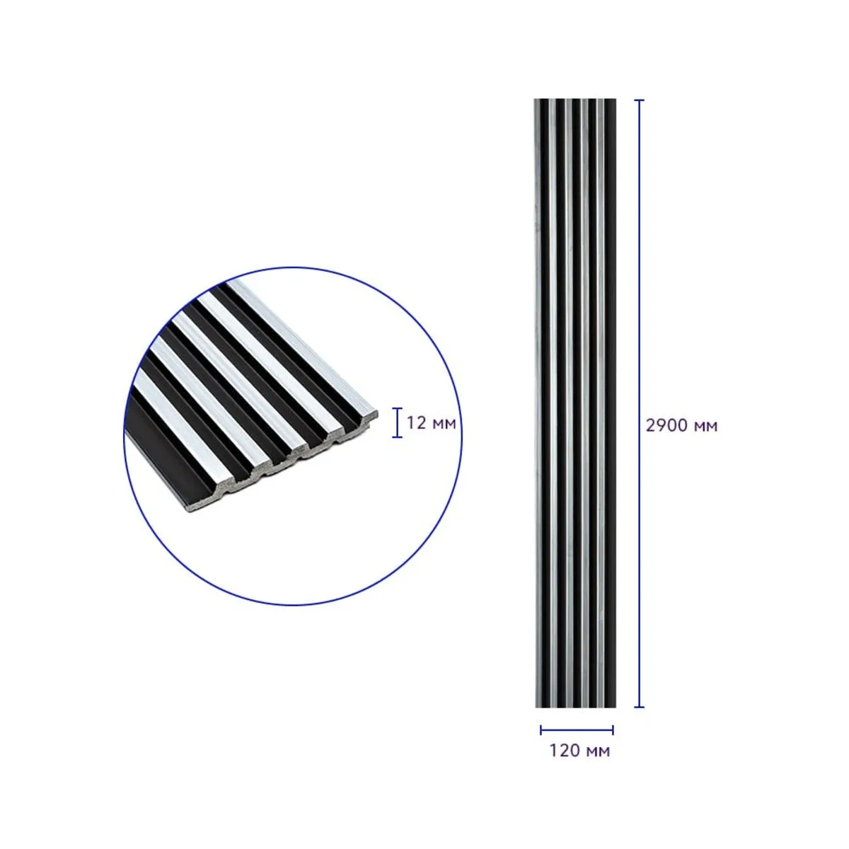 fd265aa7c0-3_resize_1200x1200 Рейка декоративна PS чорний зі сріблом 2900х120х12мм SW-00002133 – зображення виду 3